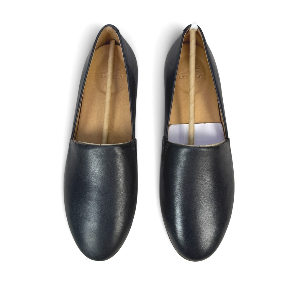 Dansko‎ Larisa Navy Milled Leather Loafers Flats Womens 8.5 9 EU 39 Slip On